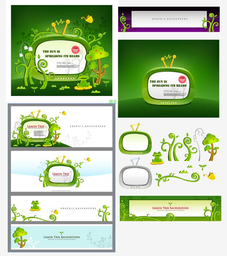 童卡通青蛙王子时尚绿色卡通电视机
