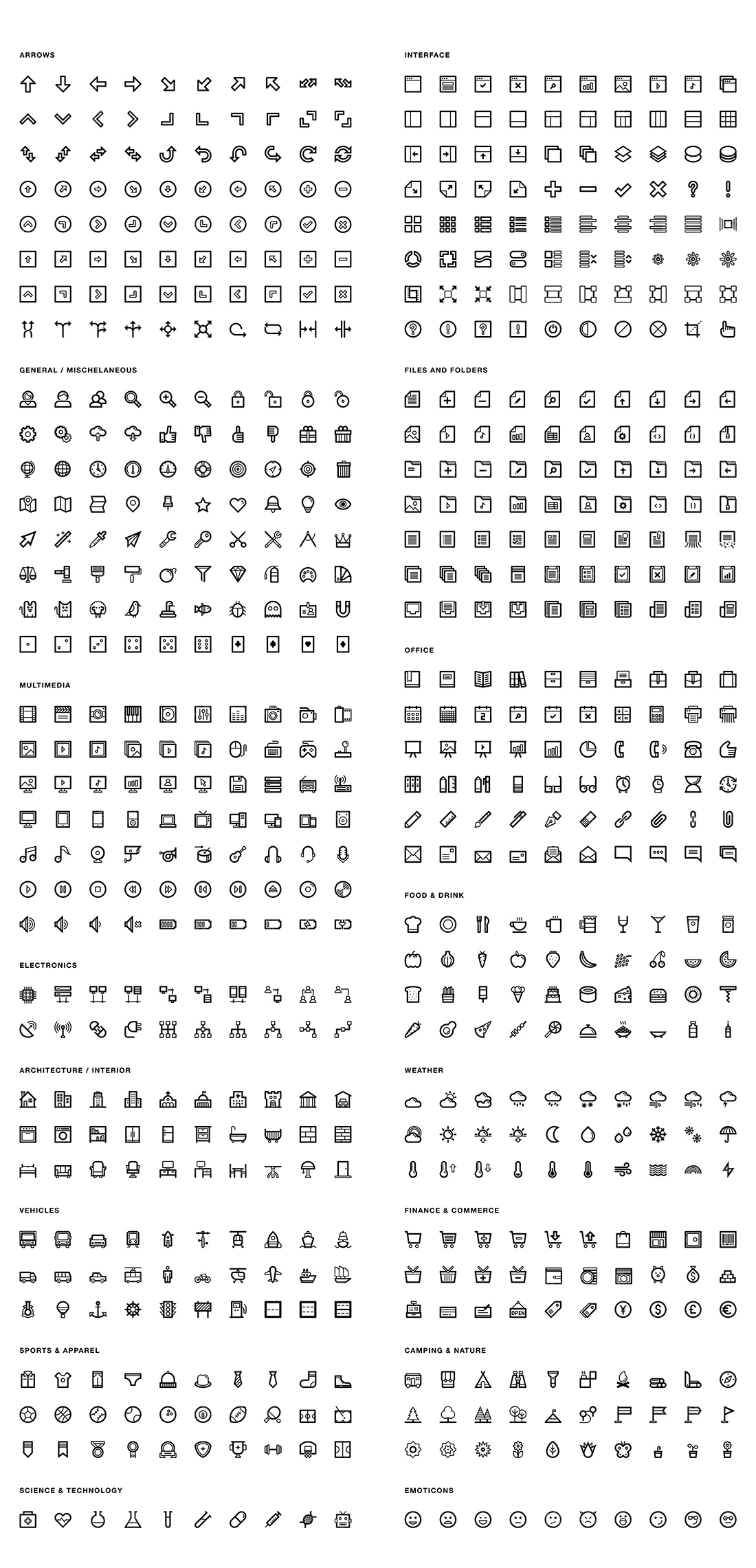 700个精美AI矢量图图标下载